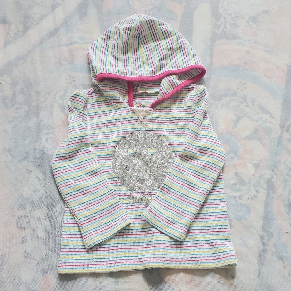 Striped Happy Face Shirt Size 12 Months